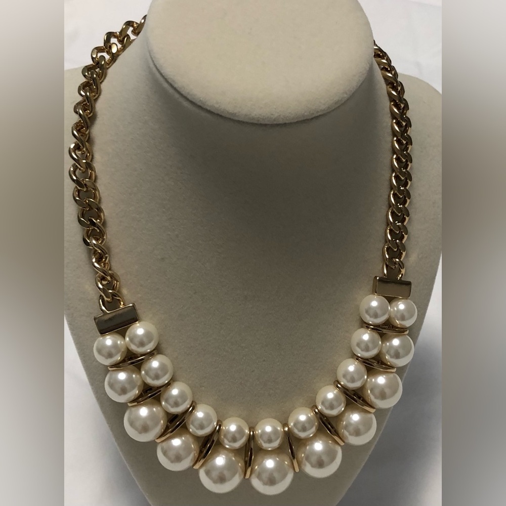 Vintage SHB HEAVY PEARL NECKLACE & bracelet set - Picture 3 of 6